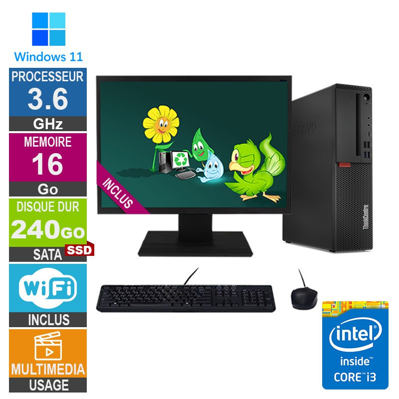 PC Lenovo M720s i3-8100 3.60GH