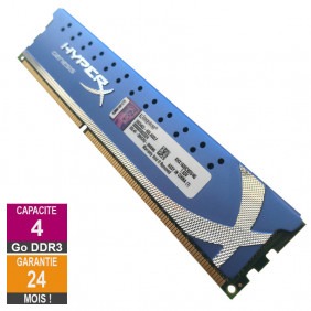 Barrette Mémoire 4Go RAM DDR3 Kingston KHX1600C9D3/4G DIMM PC3-12800U