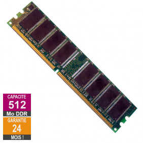 Barrette Mémoire 512Mo RAM DDR512PC3200 DIMM 400Mhz SAMSUNG KINGSTON MATRIX KINGMAX INFINEON MICRO TRANSCEND GENERIQUE