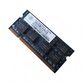 Barrette Mémoire 1Go RAM DDR2 Nanya NT1GT64U8HB0N-3C SO-DIMM PC2-5300S