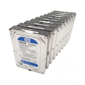 Lot 10x Disques Dur 500Go SATA 3.5 Western Digital Blue WD5000AAKX-60U6AA0 25mm 7200rpm 16Mo