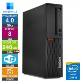 Lenovo M720s i5-8400 4GHz 8Go/240Go SSD Wifi W11