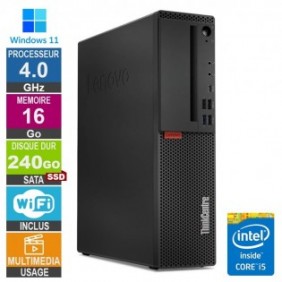 Lenovo M720s i5-8400 4GHz 16Go/240Go SSD Wifi W11