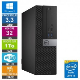 Dell Optiplex 5040 SFF i5-6400 3.30GHz 32Go/1To Wifi W10