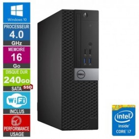 Dell Optiplex 5040 SFF i7-6700 4GHz 16Go/240Go SSD Wifi W10