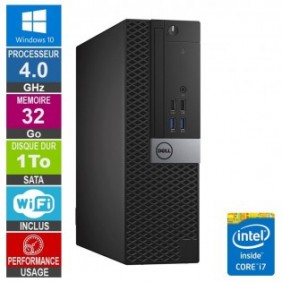 Dell Optiplex 5040 SFF i7-6700 4GHz 32Go/1To Wifi W10