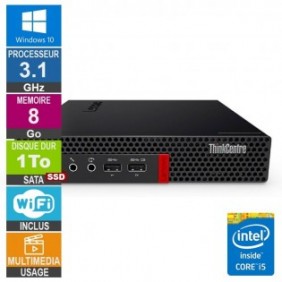 Lenovo M910x Tiny i5-6500T 3.10GHz 8Go/1To SSD Wifi W10