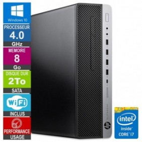 HP 800 G3 SFF i7-6700 4GHz 8Go/2To Wifi W10