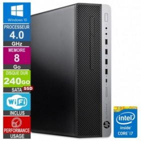 HP 800 G3 SFF i7-6700 4GHz 8Go/240Go SSD Wifi W10