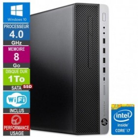 HP 800 G3 SFF i7-6700 4GHz 8Go/1To SSD Wifi W10