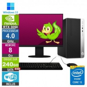 PC Gamer LPG-400G5 i5-8400 4.00GHz 8Go/240Go SSD/RTX 3050/22"