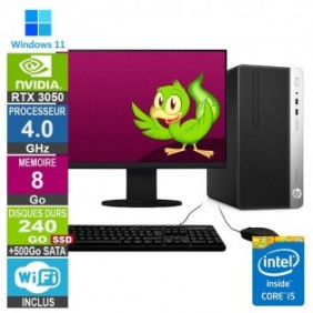 PC Gamer LPG-400G5 i5-8400 4.00GHz 8Go/240Go SSD + 500Go/RTX 3050/22"