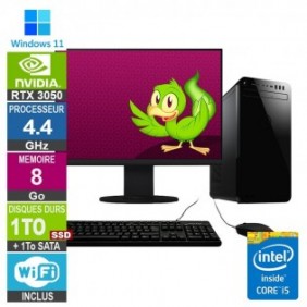 PC Gamer LPG-8930 i5-9500 4.40GHz 8Go/1To SSD + 1To/RTX 3050/22"