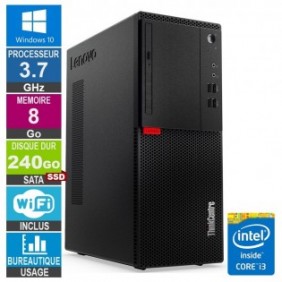 Lenovo M710T i3-6100 3.70GHz 8Go/240Go SSD Wifi W10