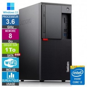 Lenovo M920t i3-8100 3.60GHz 8Go/1To SSD Wifi W11