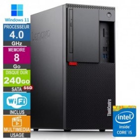 Lenovo M920t i5-8400 4GHz 8Go/240Go SSD Wifi W11