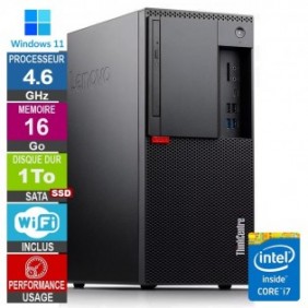 Lenovo M920t i7-8700 4.60GHz 16Go/1To SSD Wifi W11