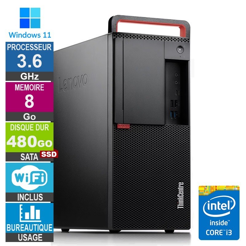 Lenovo M920t i3-8100 3.60GHz 8