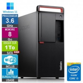 Lenovo M920t i3-8100 3.60GHz 8Go/1To SSD Wifi W11