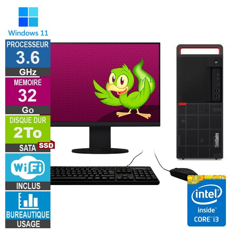 Lenovo M920t i3-8100 3.60GHz 3