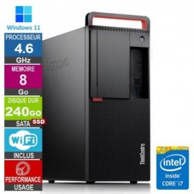 Lenovo M920t i7-8700 4.60GHz 8Go/240Go SSD Wifi W11