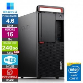 Lenovo M920t i7-8700 4.60GHz 16Go/240Go SSD Wifi W11