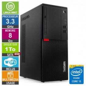 Lenovo M710T i5-6400 3.30GHz 8Go/1To SSD Wifi LINUX MINT