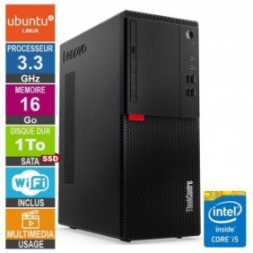 Lenovo M710T i5-6400 3.30GHz 16Go/1To SSD Wifi Linux UBUNTU