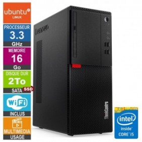 Lenovo M710T i5-6400 3.30GHz 16Go/2To SSD Wifi Linux UBUNTU