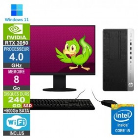 PC Gamer LPG-600G5 i5-8400 4.00GHz 8Go/240Go SSD + 500Go/RTX 3050/22"