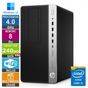 HP ProDesk 600 G5 MT i5-8400 4GHz 8Go/240Go SSD Wifi W11