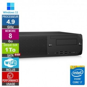 HP Z2 G8 SFF Workstation i7-11700 4.90GHz 8Go/1To SSD Radeon WX 3100 Wifi W11