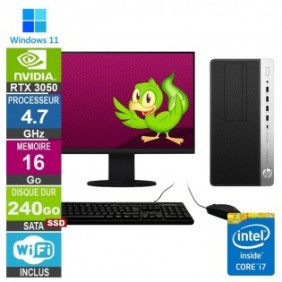 PC Gamer LPG-600G5 i7-9700 4.70GHz 16Go/240Go SSD/RTX 3050/22"