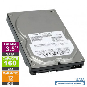 Disque Dur 160Go SATA 3.5 Hitachi HDS721616PLA380 7200rpm 8Mo