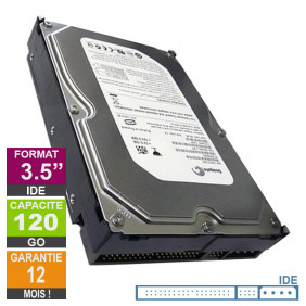 Disque Dur 120Go IDE 3.5 Seagate Barracuda 7200.7 ST3120022A 7200rpm 2Mo