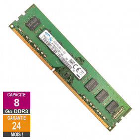 Barrette Mémoire 8Go RAM DDR3 Samsung M378B1G73DB0-CK0 DIMM PC3-12800U