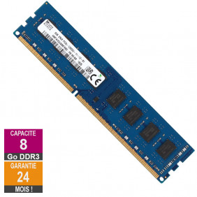 Barrette Mémoire 8Go RAM DDR3 Hynix HMT41GU6MFR8C-PB DIMM PC3-12800U