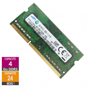 Barrette Mémoire 4Go RAM DDR3 Samsung M471B5173EB0-YK0 SO-DIMM PC3L-12800S 1Rx8 691740-001